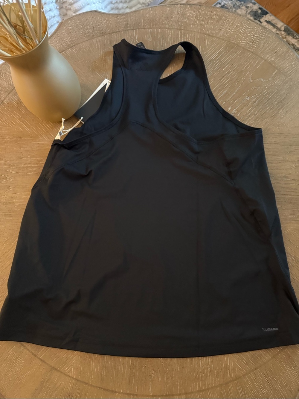 adidas Black Racerback Performance Tank - Picture 2 of 2